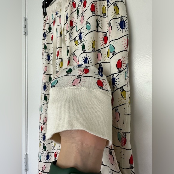 Hanna Andersson Christmas Lights Pajama Pants Size Medium Cozy Holidays - Picture 5 of 9